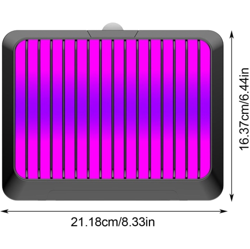 Piège à mouche électronique - UV + filtre en caoutchouc haute viscosité, double effet, fonctionnement ultra-silencieux, faible consommation