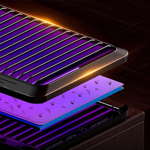 Piège à mouche électronique - UV + filtre en caoutchouc haute viscosité, double effet, fonctionnement ultra-silencieux, faible consommation