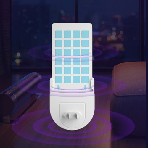 Piège à moustiques, piège à lumière ultraviolette, tueur à moustiques enfichable, piège à mouche non toxique, adapté à l'intérieur, à la maison et au