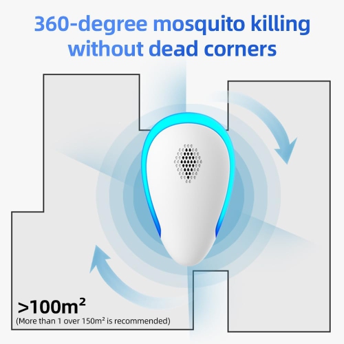 [Intelligent frequency conversion indoor ultrasonic insect repeller] 6 packs - 100 square meters large area coverage Non-toxic and harmless Repel