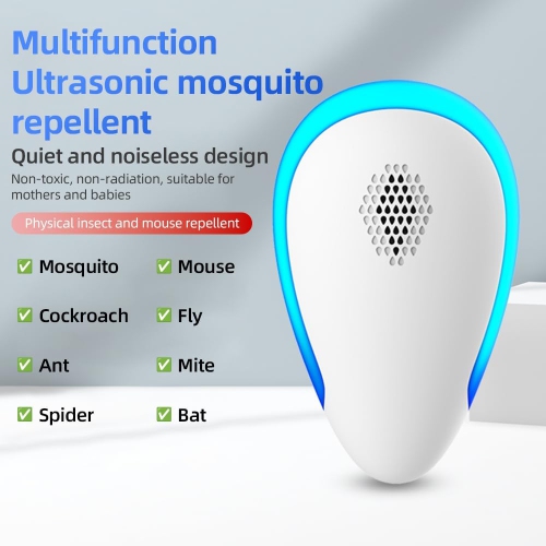 [Intelligent frequency conversion indoor ultrasonic insect repeller] 6 packs - 100 square meters large area coverage Non-toxic and harmless Repel
