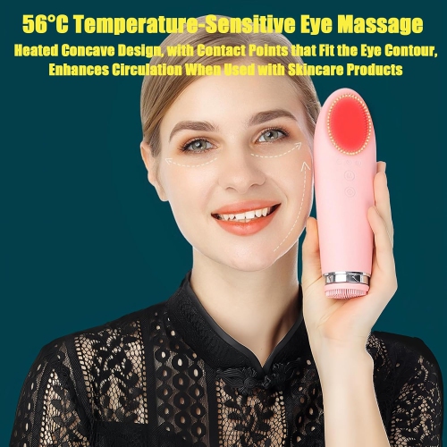 Silicone Face Scrubber,Electric Face Scrubber for Women,Exfoliating Deep Cleanser,Face Cleansing Brush,Face Wash Tool for Daily Skincare