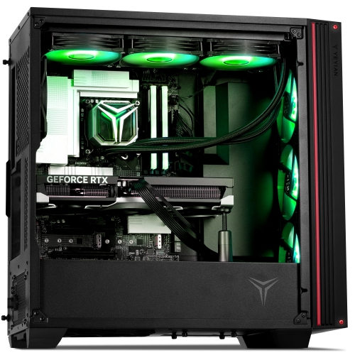 YEYIAN Mirage S Gaming PC Desktop Intel Core Ultra 9 285K 5.7GHz,RTX 5080 16GB GDDR7, 32GB DDR5 6000, 2TB NVMe Gen4 SSD,INTEL Z890 MB,AIO 360mm