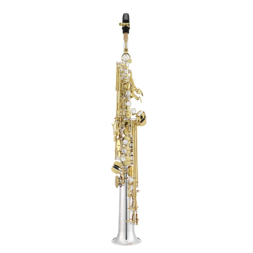 Saxophone Soprano BB de Jupiter JSS1100SG avec étui sac à dos - Plaqué argent