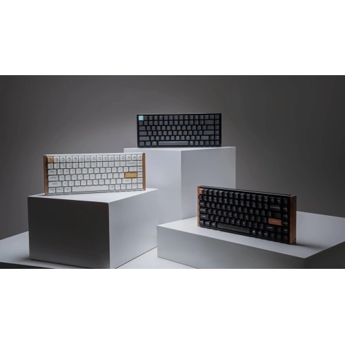 Keychron K2 HE Wireless Mechanical Keyboard for Mac & PC - 75% Compact Design, RGB Lighting, Aluminum Body, macOS Shortcut Keys, White