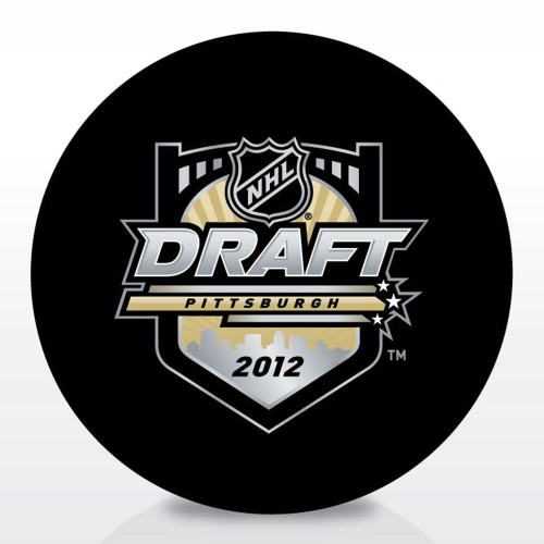 Entry Draft Hockey Team Logo Autograph Model Puck