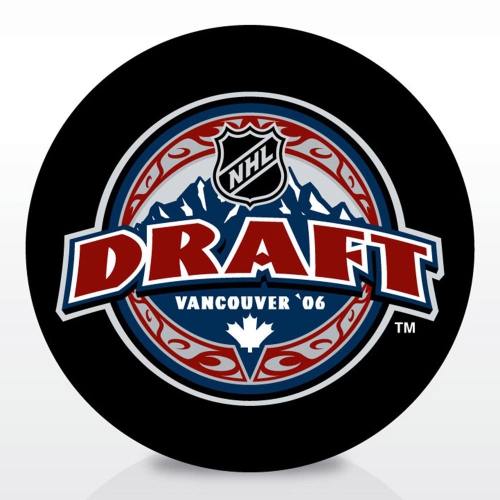 Entry Draft Hockey Team Logo Autograph Model Puck
