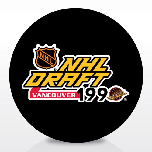 Entry Draft Hockey Team Logo Autograph Model Puck