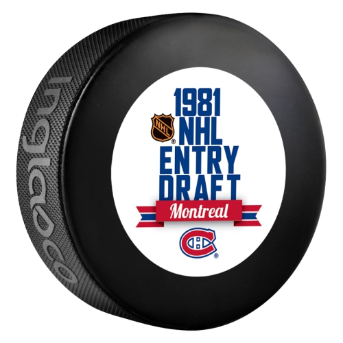 INGLASCO  Entry Draft Hockey Team Logo Autograph Model Puck