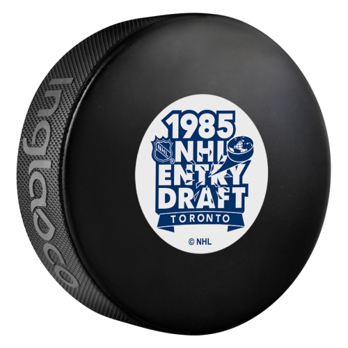 INGLASCO  Entry Draft Hockey Team Logo Autograph Model Puck