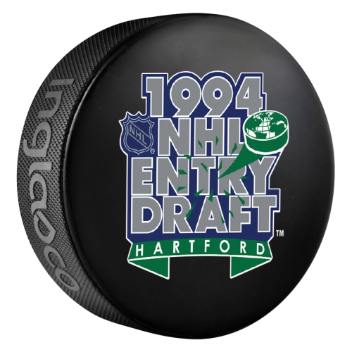 INGLASCO  Entry Draft Hockey Team Logo Autograph Model Puck
