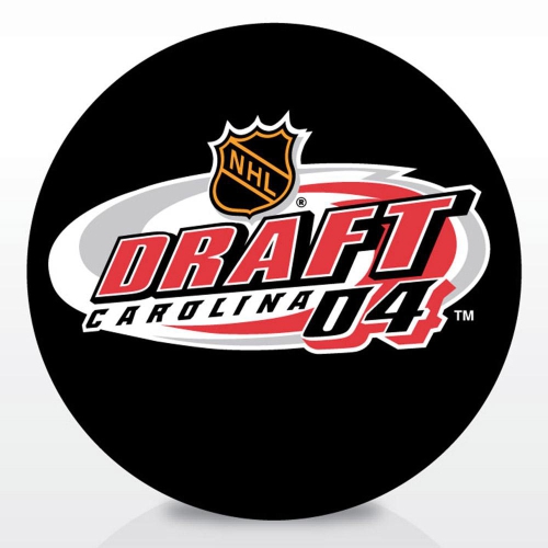 Entry Draft Hockey Team Logo Autograph Model Puck
