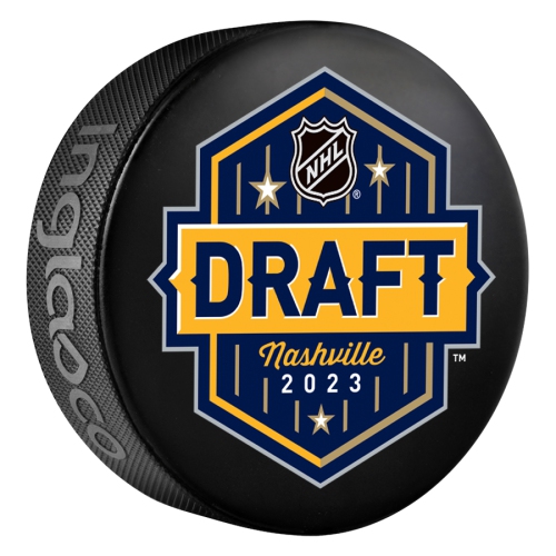 INGLASCO  Entry Draft Hockey Team Logo Autograph Model Puck