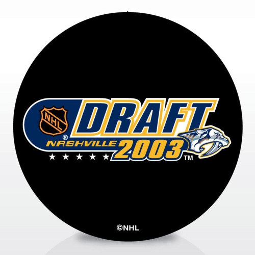 INGLASCO  Entry Draft Hockey Team Logo Autograph Model Puck