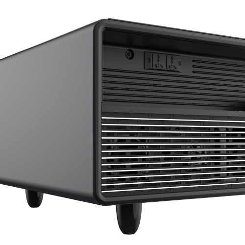 Table basse intelligente noire 51&nbsp;po Tavolo de Forno Evoluto â«&nbsp;Deux tiroirs de réfrigérateur, audio Bluetooth 5,0, chargement sans fil et