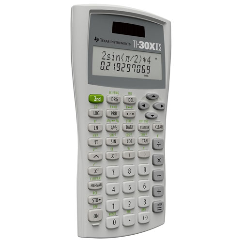 Texas Instruments TI-30XIIS Scientific Calculator - White