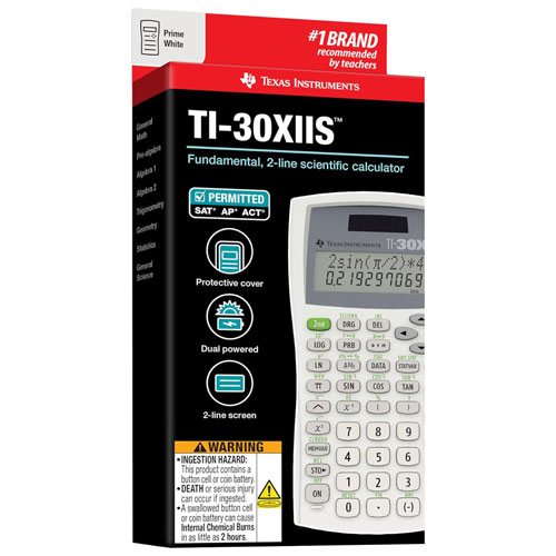 Texas Instruments TI-30XIIS Scientific Calculator - White