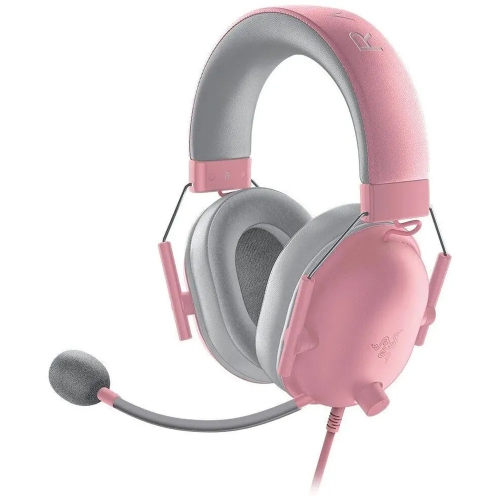 Blackshark V2 X Gaming Headset with 7.1 Surround Sound - 50mm Drivers - Memory Foam Cushions - for PC, PS4, PS5, Switch - 3.5mm Audio Jack - Pink