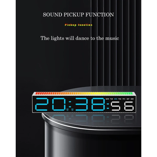 Creative LED – Horloge électronique, réveil simple, horloge projecteur, décoration de chevet, réveil électronique, Horloge de table de jeu numérique