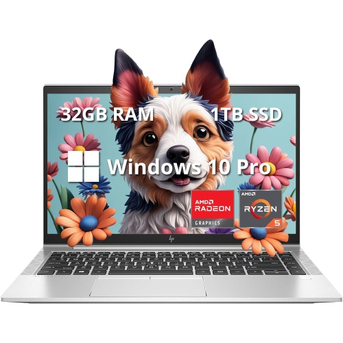 HP  - 14" Elitebook 845 G8 Fhd Business Laptop, Amd Ryzen 5 Pro 5650U, 1Tb PCie SSD, 32GB Ddr4 Ram, Backlit Keyboard, Windows 10 Pro