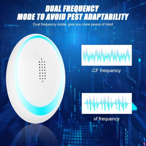 Dual-frequency ultrasonic intelligent mosquito repellent | Silent and environmentally friendly | Safe and non-toxic mosquito repellent | Suitable for