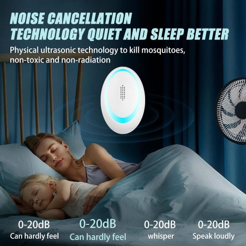 Dual-frequency ultrasonic intelligent mosquito repellent | Silent and environmentally friendly | Safe and non-toxic mosquito repellent | Suitable for