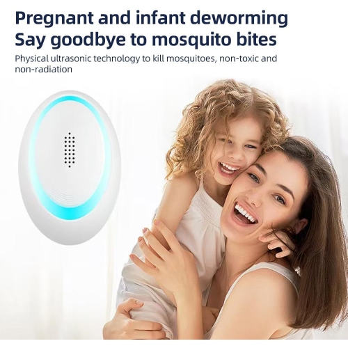 Dual-frequency ultrasonic intelligent mosquito repellent | Silent and environmentally friendly | Safe and non-toxic mosquito repellent | Suitable for