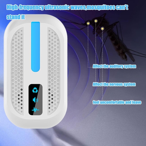 4-pack intelligent ultrasonic mosquito repeller | Automatic frequency adjustment | Safe and harmless, pet-friendly | Large coverage area