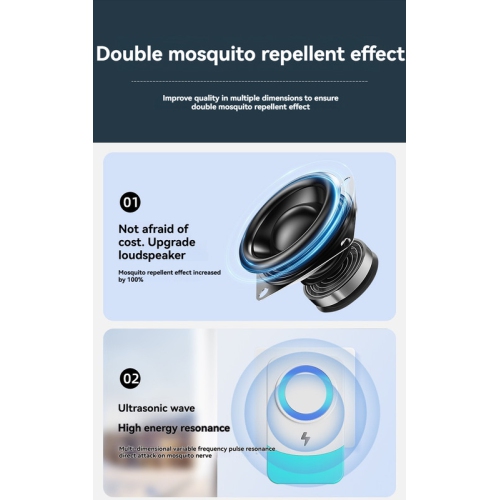 Intelligent variable frequency ultrasonic insect repeller 360° whole house mosquito and rat repellent | silent and harmless | physical insect