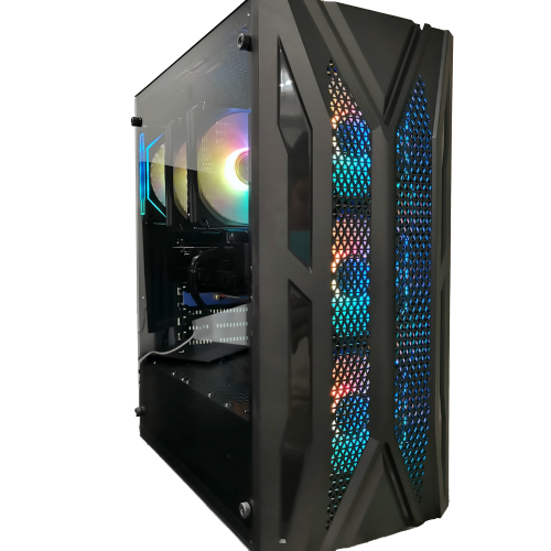Ordinateur de jeu FunHei Tech, processeur octocoeur Ryzen 7 9700X d'AMD, carte graphique RTX 5060 Ti, mémoire vive DDR5 d'32&nbsp;Go, disque SSD
