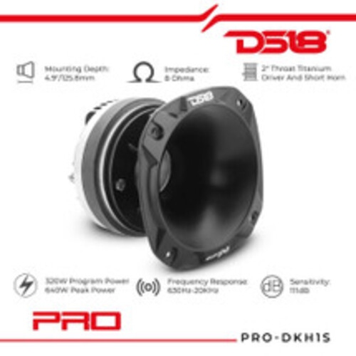 DS18 PRO-DKH1S 2" Driver Short Horn Kit - 8 Ohm