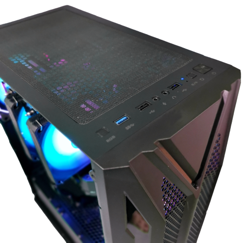 FunHei Tech Gaming PC, AMD Ryzen 5 9600X 6-Core Processor, RTX 5060 Ti, 32GB DDR5 RAM, 1TB SSD, WiFi & BT, Win11 Pro