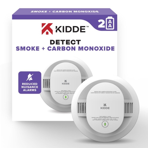 Kidde Combination Smoke & Carbon Monoxide Alarm, AA Battery Powered – Model # 30CUDR-CA