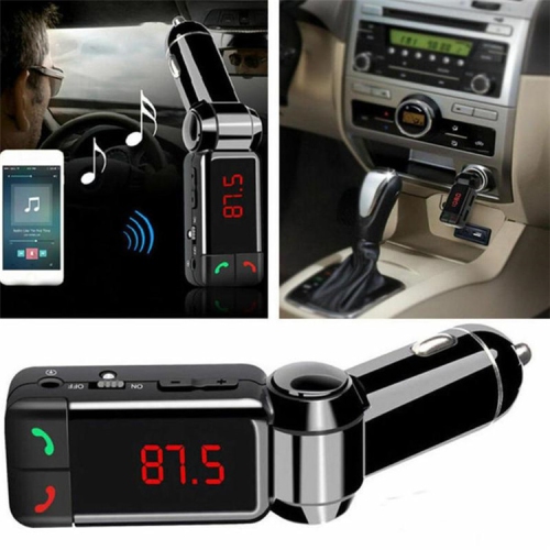 BC06, lecteur MP3 Bluetooth pour l'auto, chargeur pour l'auto, émetteur FM mains libres Bluetooth, chargeur USB portatif double