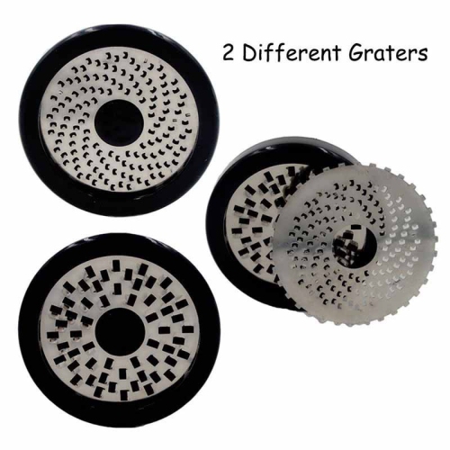 Rotary cheese grater, Parmesan cheese grater. Real and easy to operate, suitable for chefs' creative baking tools, stainless steel 420 mozzarella