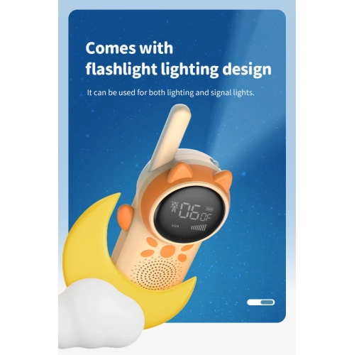 Kids Rechargeable Walkie Talkie 2, Walkie Talkie Long Range Channel Two-Way Radio, Suitable for 3-12 Years Old Kids, Family Games, Outdoor Hiking,