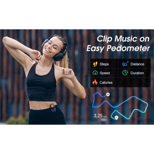 64GB MP3 Music Player with Bluetooth 5.3, HiFi Music MP3 Player with Sensitive Touch Buttons and 1.5 Inch Screen, Portable MP3 Player with Clip for