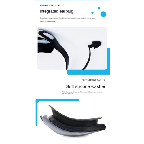 Lunettes de natation de course en silicone, lunettes de natation haute définition pour adultes, lunettes de natation antibuée et étanches