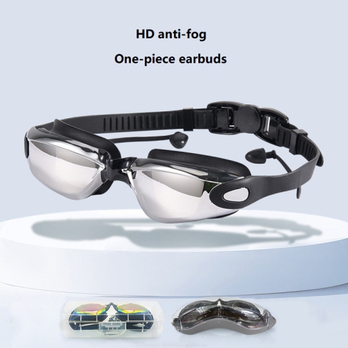 Lunettes de natation de course en silicone, lunettes de natation haute définition pour adultes, lunettes de natation antibuée et étanches