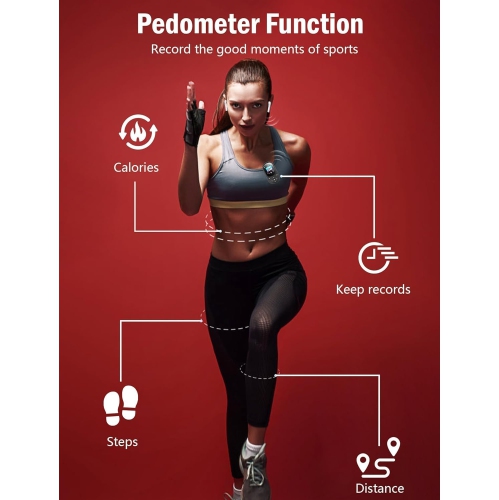 64GB MP3 Music Player with Bluetooth 5.3, HiFi Music MP3 Player with Sensitive Touch Buttons and 1.5 Inch Screen, Portable MP3 Player with Clip for