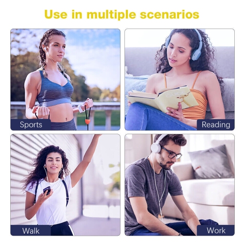 MP3/MP4 Music Player Bluetooth Walkman IPS HD Large Screen Recording - Supports Bluetooth 5.4, Hi-Fi Sound Quality, 16GB, with Recording Function