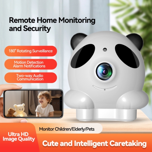 Home camera, mobile phone remote monitor, 360 degree panoramic indoor WiFi smart HD photography with voice, dog/baby camera