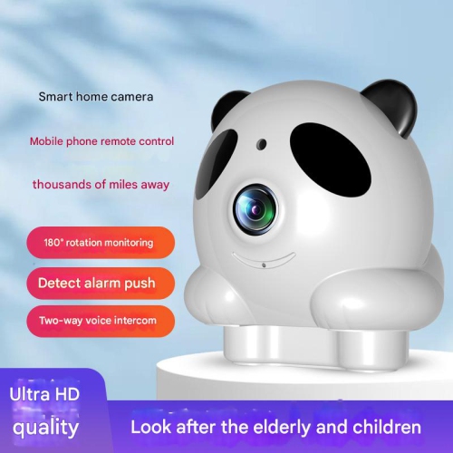Home camera, mobile phone remote monitor, 360 degree panoramic indoor WiFi smart HD photography with voice, dog/baby camera