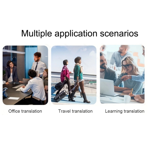 Traducteur G6, traducteur intelligent, traducteur Bluetooth AI, traduction multilingue avec traduction hors ligne - gris argenté