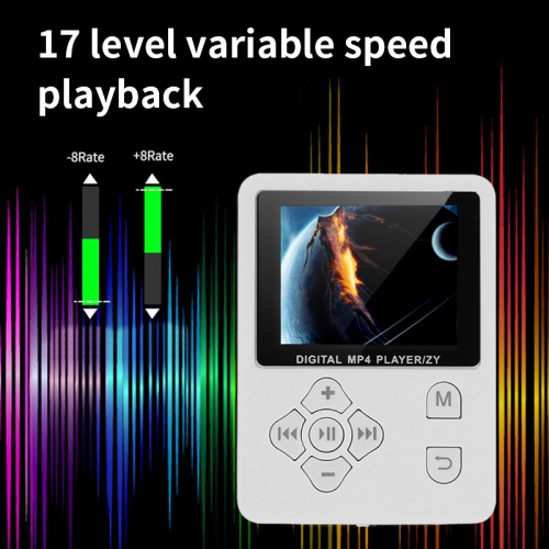 Ultra-thin MP4 player - | MP3/AMV player | Music player | Lightweight portable player, full set of accessories + built-in 16G card, headphone jack