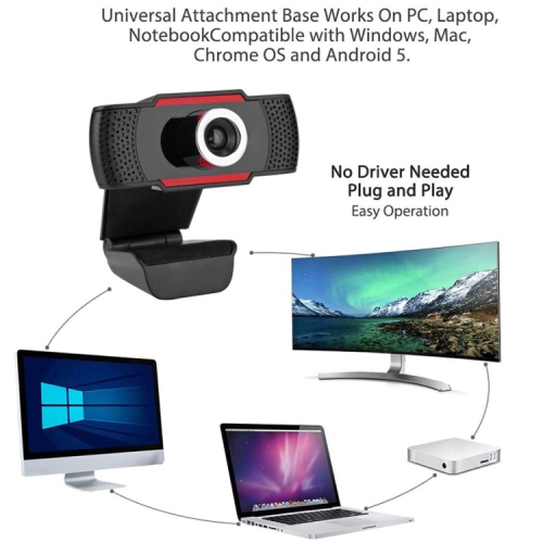 USB wired computer camera, 1080P webcast HD video conferencing 2k, webcam online learning