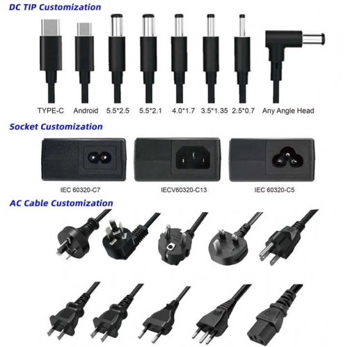 adaptateur 24v3a, bloc d'alimentation de bureau, bloc d'alimentation pour caisson lumineux, adaptateur d'alimentation