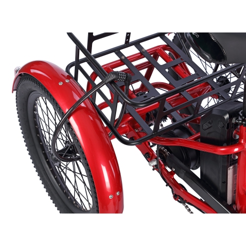 Remis à neuf - Tricycle de ville électrique pliable à cadre bas Ollie Leo (moteur 500 W/cuisinière 65 km/vitesse maximale 22 km/h) -