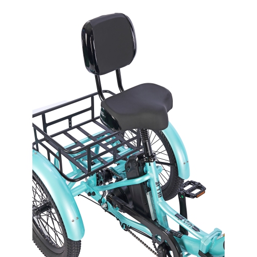 Remis à neuf - Tricycle de ville électrique pliable à cadre bas Ollie Leo (moteur 500 W/cuisinière 65 km/vitesse maximale 22 km/h) -
