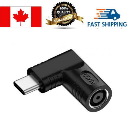 TOPSYNC  4.5 3.0 Female to Type-C Male Power Connector Converter for Dell Or HP, 4.5-C